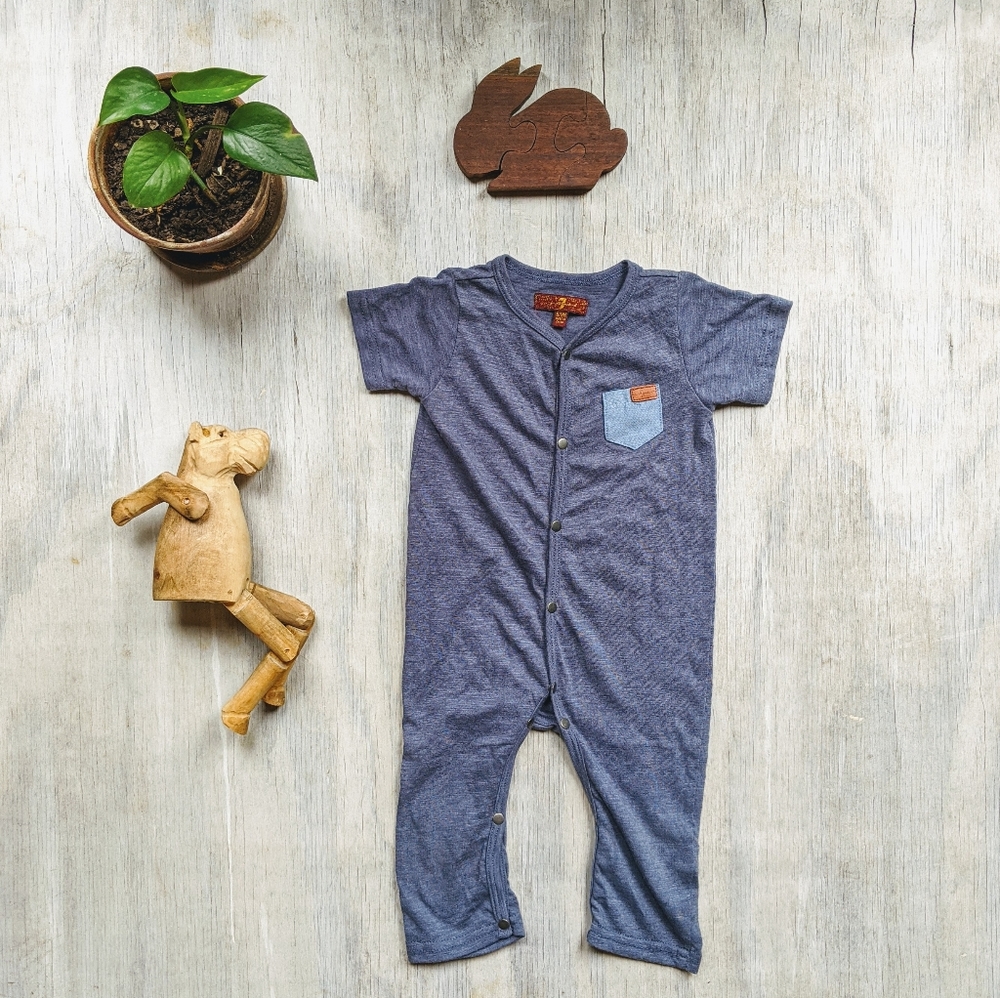 7 for all mankind one-piece romper